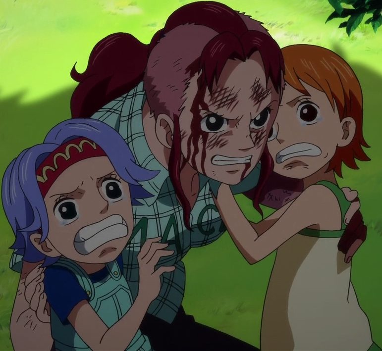 Bell mère protects nami and nojiko - kalbimizde özel yer edinmiş anime anneleri - figurex anime