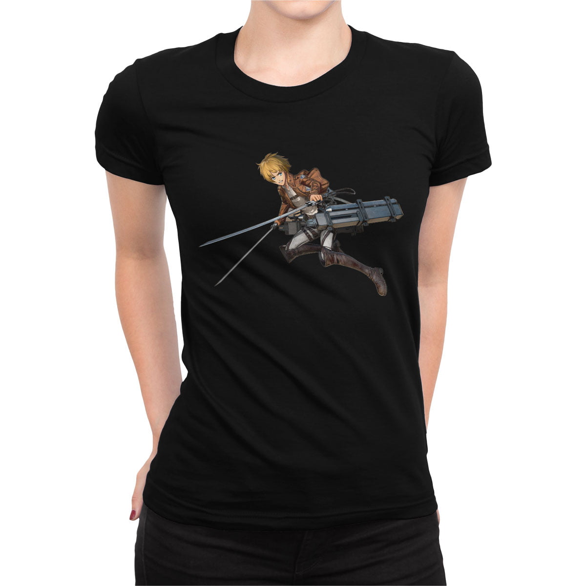 Attack on titan armin tisort kadin s - attack on titan (titana saldırı) armin kadın t-shirt - figurex