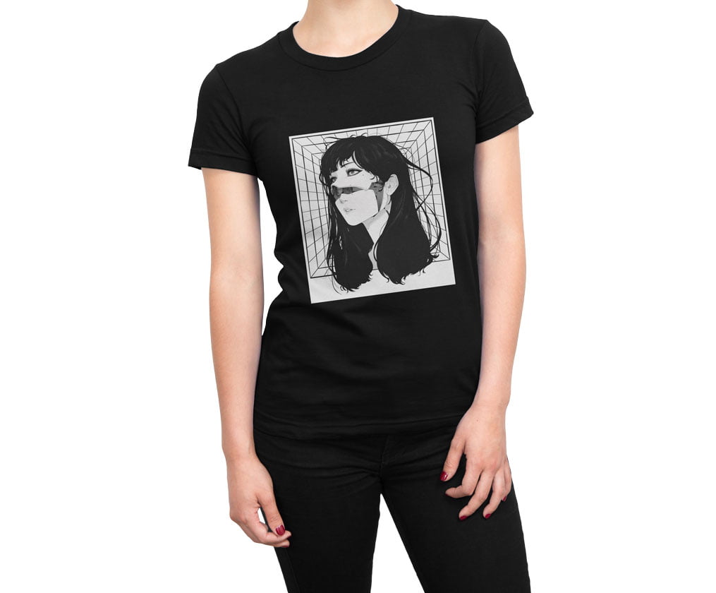 Cyborg woman tshirt s b kadin - cyberpunk no 2 kadın t-shirt - figurex