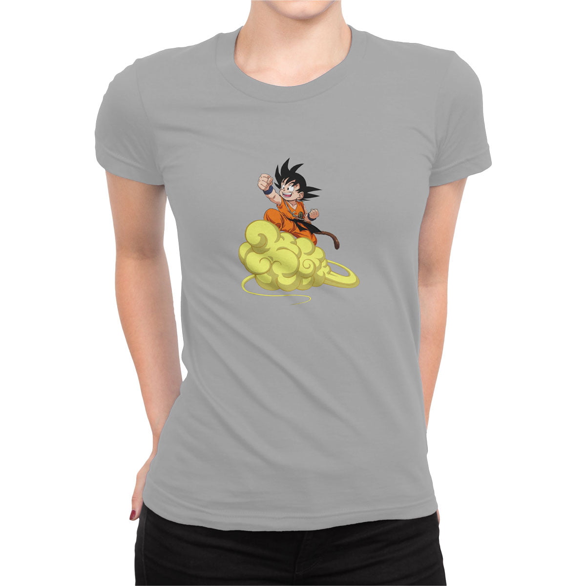 Dragonball 2 tshirt g kadin - dragon ball goku no4 baskılı kadın t-shirt - figurex