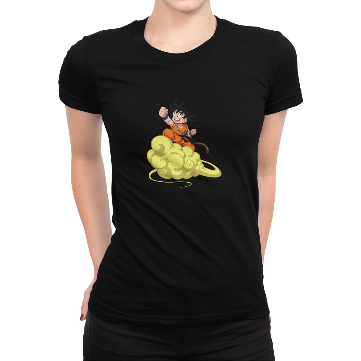 Dragonball 2 tshirt s kadin 1 - dragon ball goku no4 baskılı kadın t-shirt - figurex