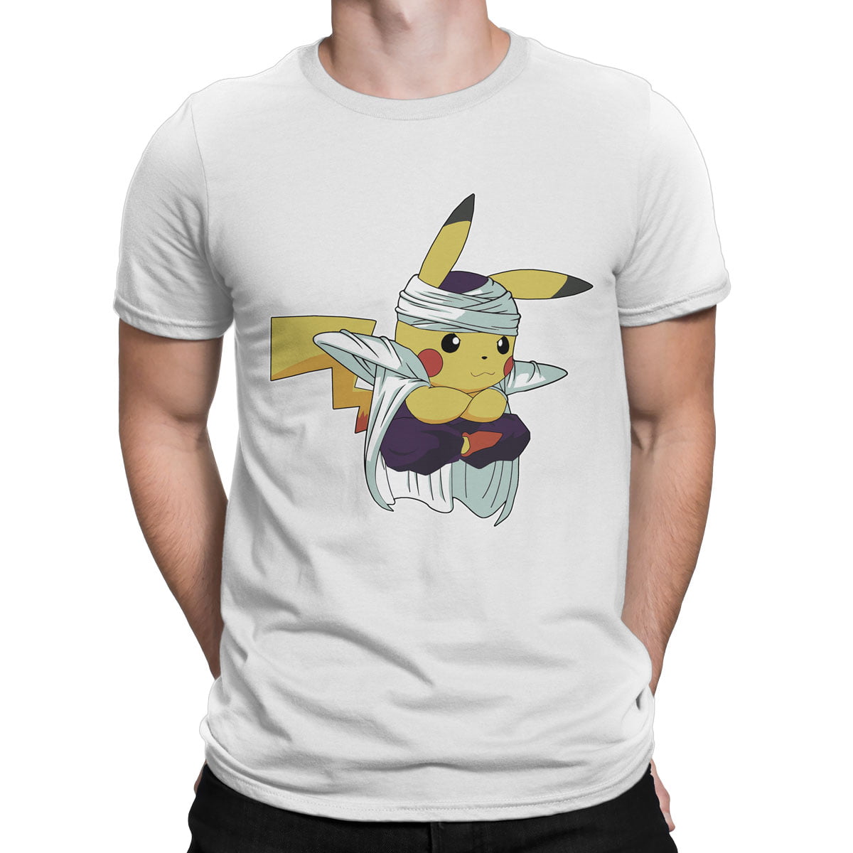 Dragonball 4 shirt b erkek - dragon ball piccolo ile pikachu erkek t-shirt - figurex
