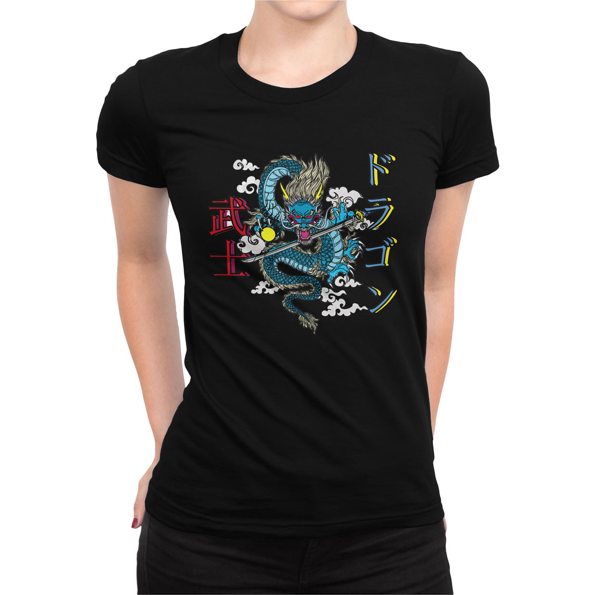 - japon culture no1 - dragon kadın t-shirt - figurex