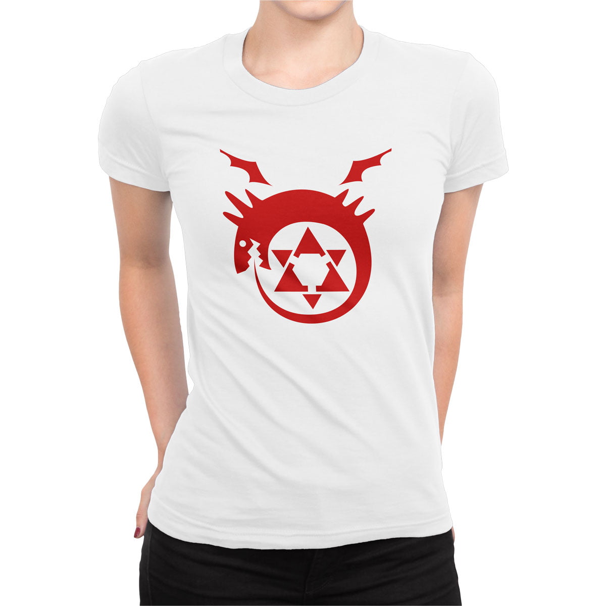 Fma logo tisort kadin b - fullmetal alchemist kadın t-shirt - figurex