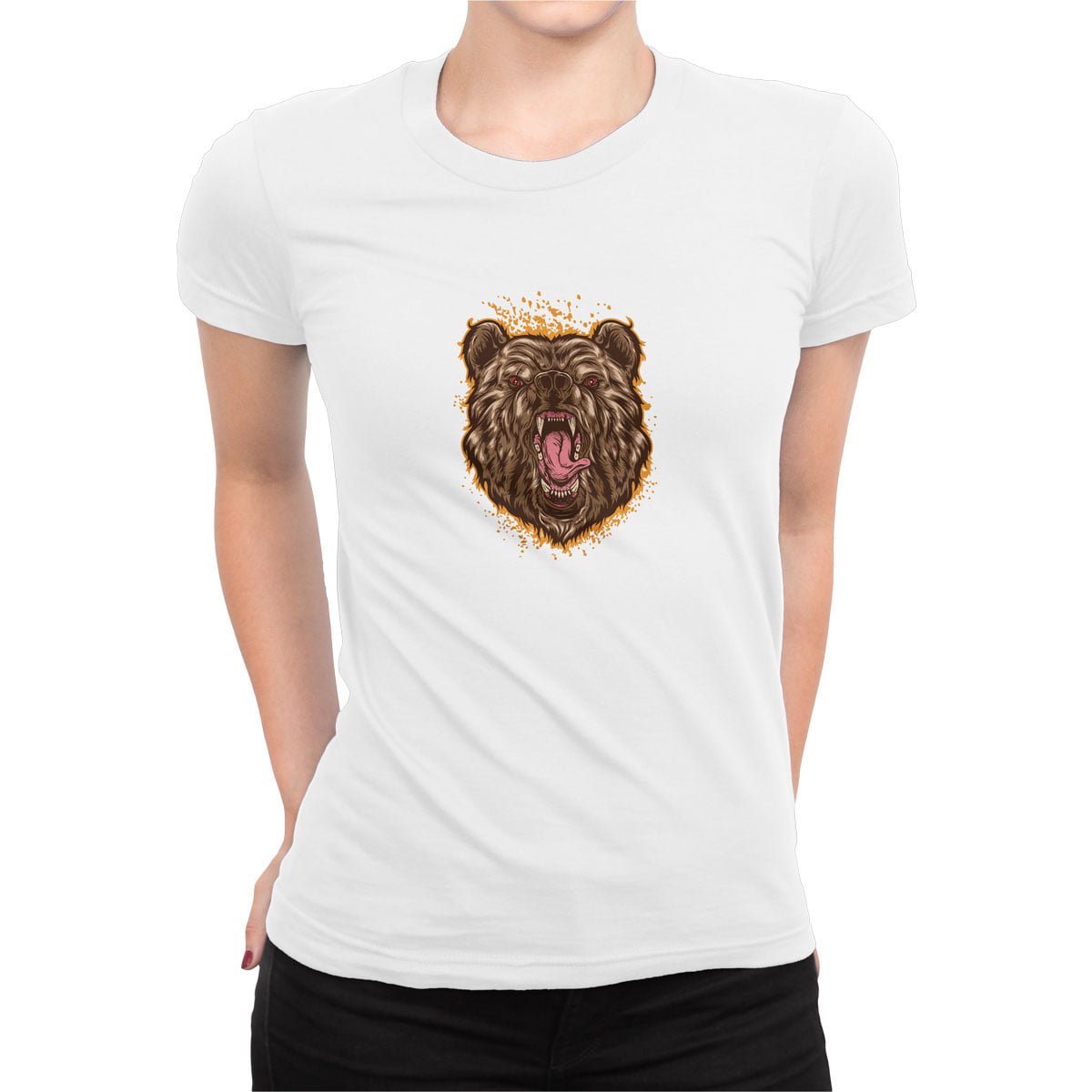Fx japan culture 8 tshirt b kadin - beast bear (ayı) kadın t-shirt - figurex