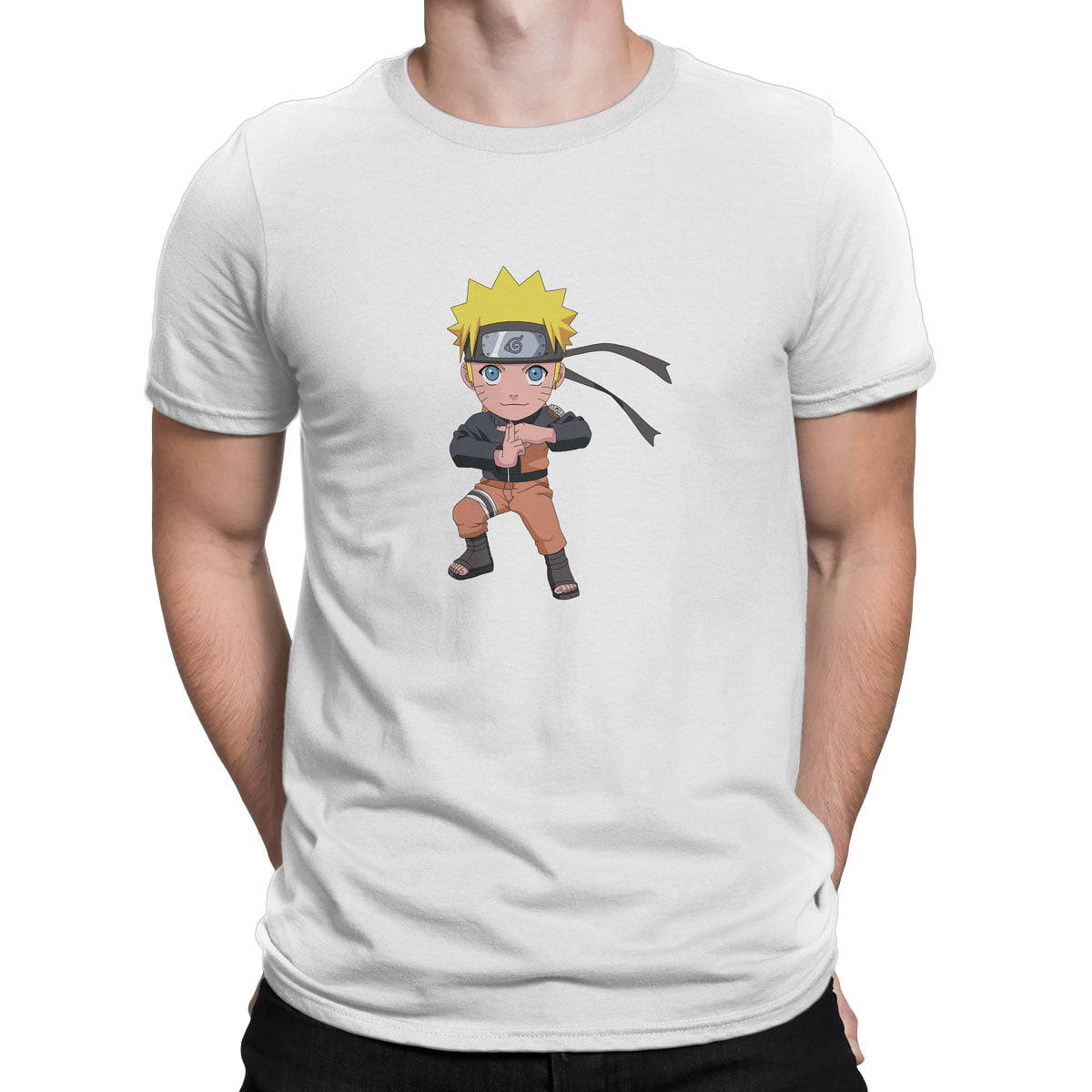 Naruto uzumaki no1 chibi tisort erkek b - naruto uzumaki chibi no1 t-shirt - figurex
