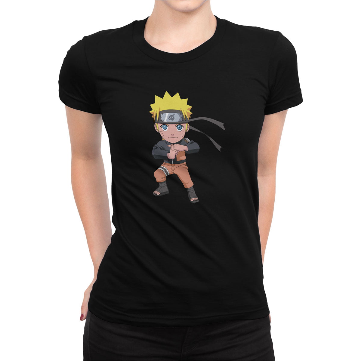 Naruto uzumaki no1 chibi tisort kadin s - naruto uzumaki chibi no1 kadın t-shirt - figurex