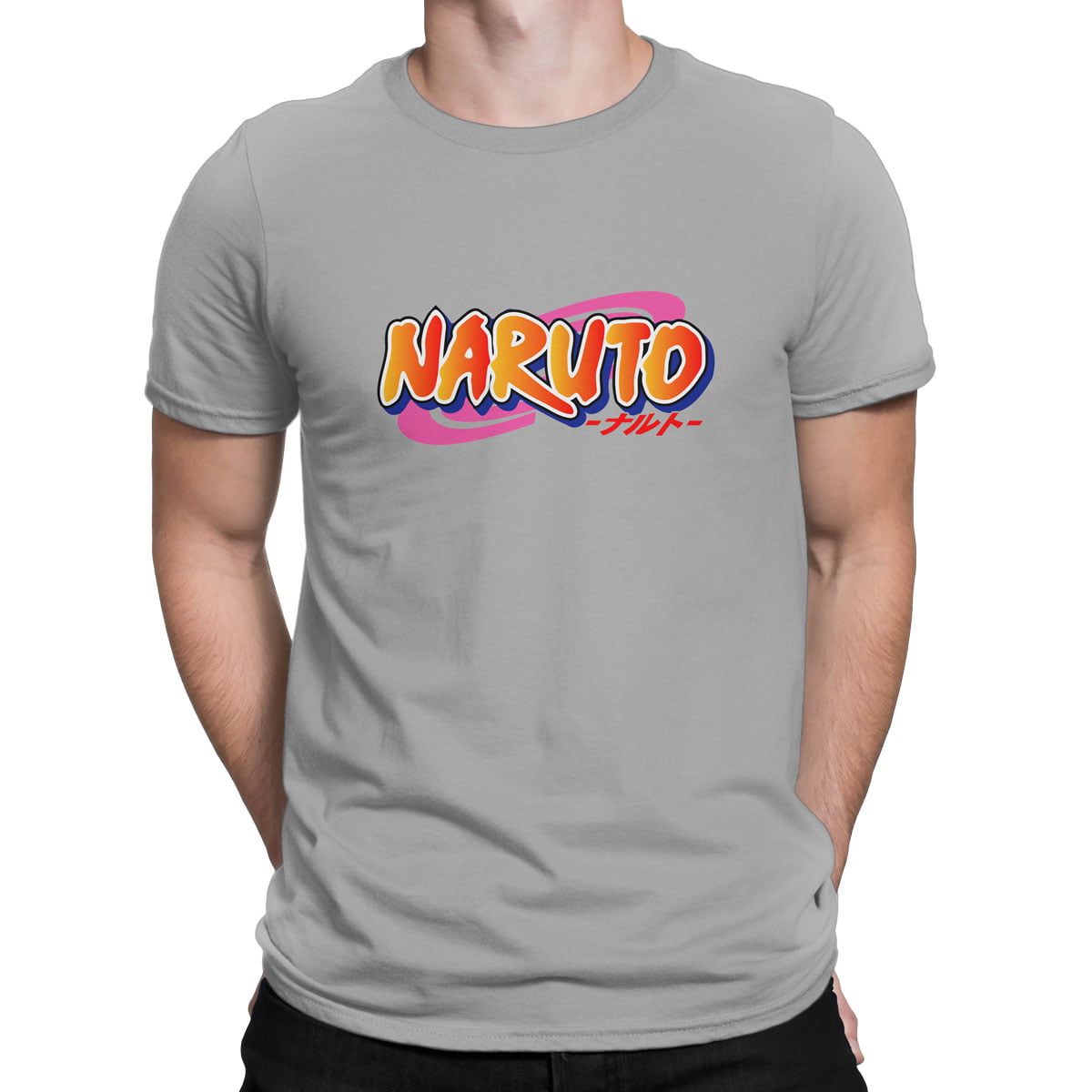 Naruto uzumaki no3 logo tisort erkek g - naruto uzumaki logo baskılı t-shirt - figurex