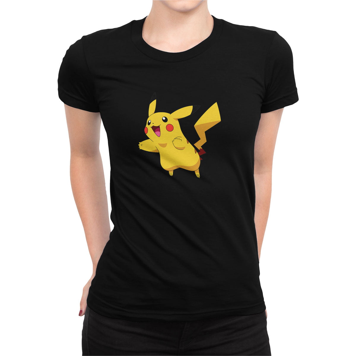 Pokemon go pikachu tisort kadin s - pokemon go pikachu kadın t-shirt - figurex