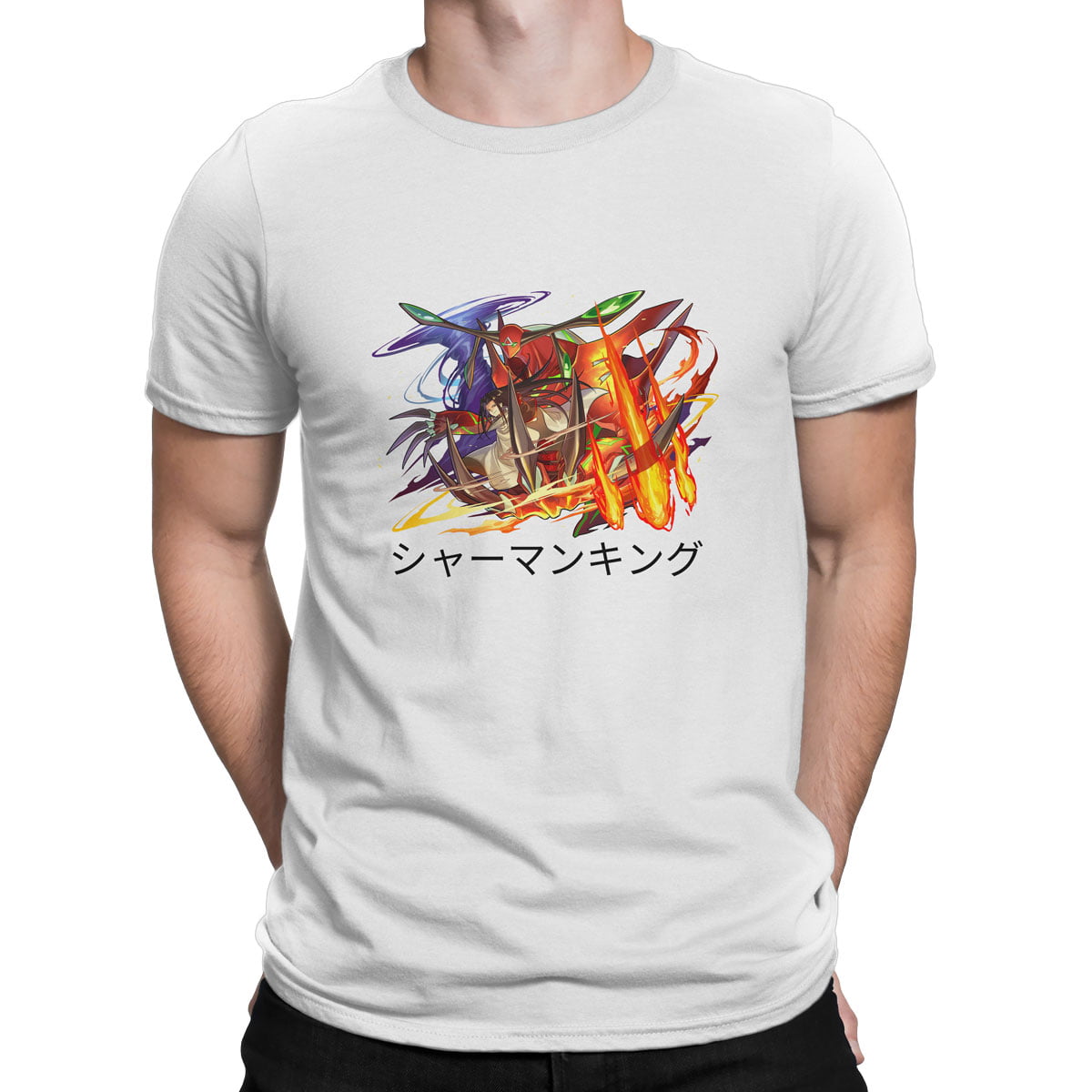 Shaman king hao asakura tisort b 1 - şaman kral – shaman king hao asakura t-shirt - figurex