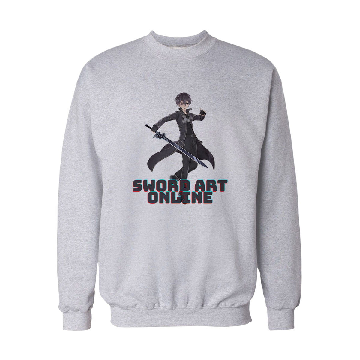 Sword art online kirito sweatshirt b - sword art online - kirito baskılı sweatshirt - figurex