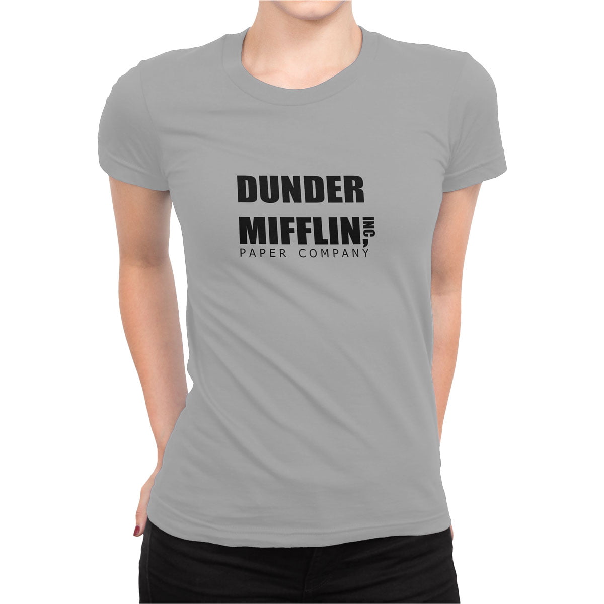 The office dunder mifflin logo kadin tisort g - the office dunder mifflin kadın t-shirt - figurex