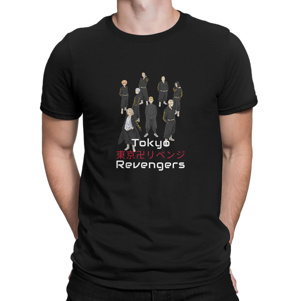 Tokyo revengers all no2 erkek tisort s - tokyo revengers karakterleri no2 baskılı erkek t-shirt - figurex