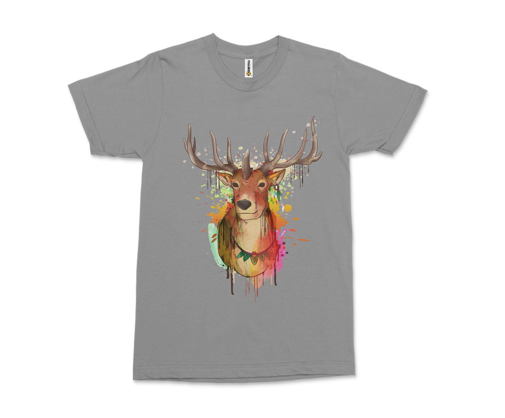 Colorful animal design6 tshirt g b erkek - fx colourful nature deer t-shirt erkek - figurex