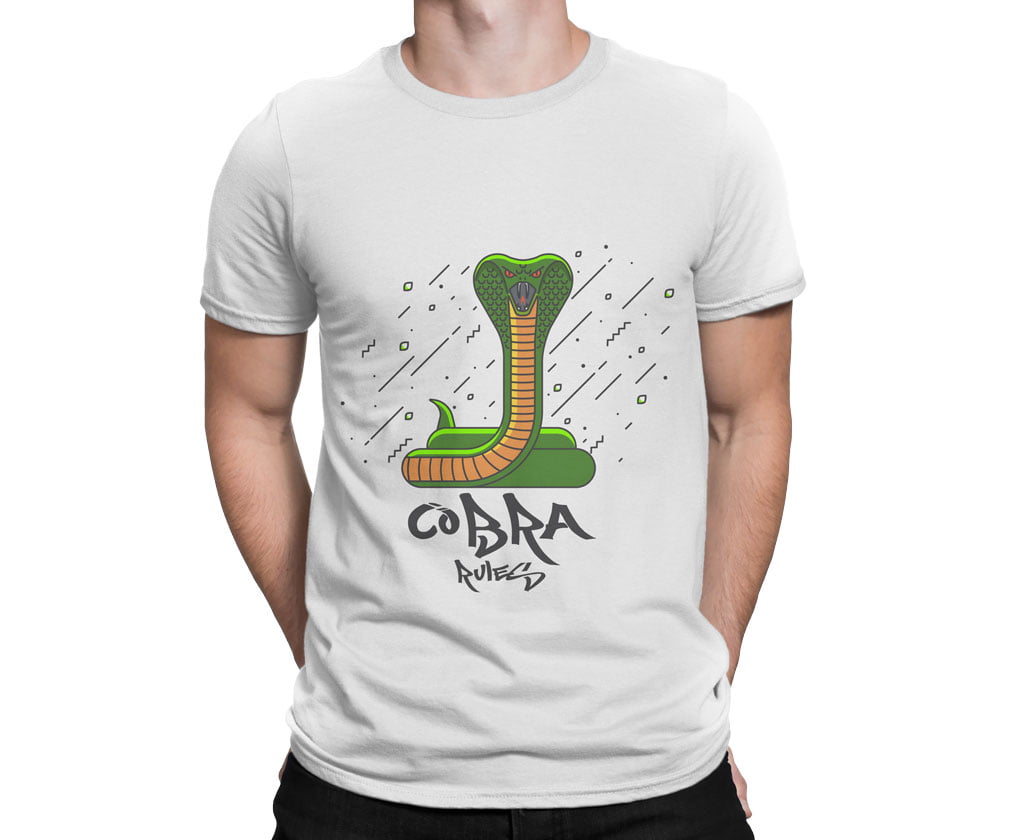 Colorful animal design flat1 tshirt b b erkek - colorful özel seri kobra baskılı erkek t-shirt - figurex