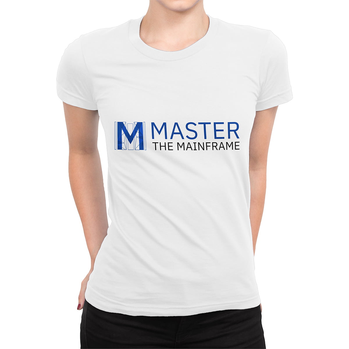 Bilisim mainframe fxsca2184c kadin tshirt beyaz - master the mainframe kadın t-shirt - figurex