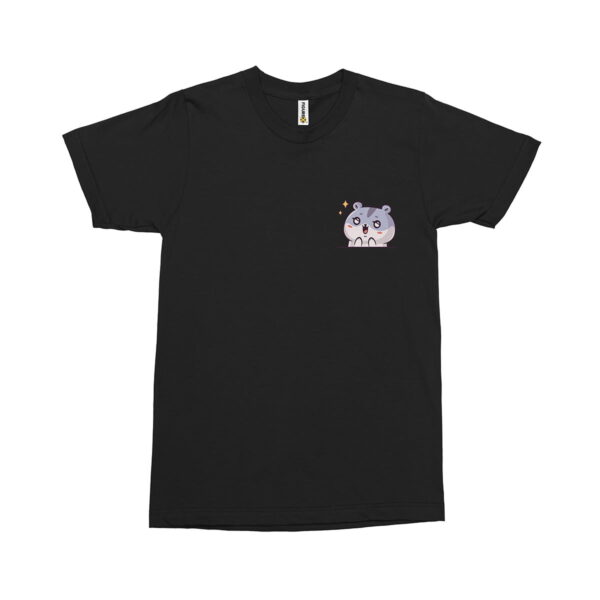 Japanese Tatli  Hamster FXSCA2132C Erkek Tshirt Siyah Sag Ust