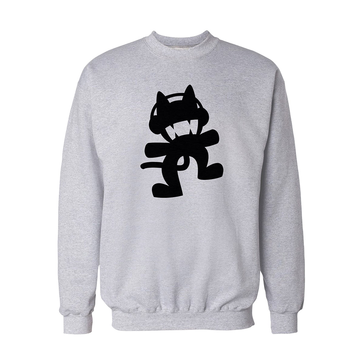 Monster cat fxsca2231c sweatshirt beyaz orta 1 1 - monster cat müzik unisex sweatshirt - figurex