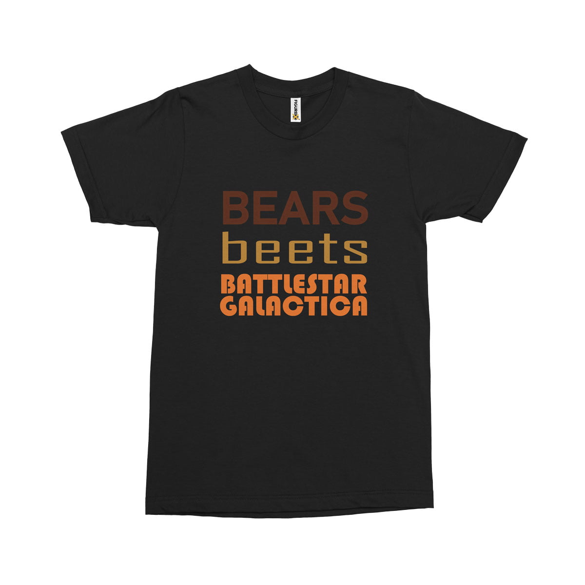The Office Bears Beets BG Tisort S - Bears Beets Battlestar Galactica Baskılı Erkek T-shirt - Figurex